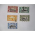 SIERRA LEONE - LOT O5 5 USED  PREVIOUSLY MOUNTED STAMPS