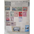 NAMIBIA / SOUTH WEST AFRICA - LOT OF USED MOUNTED STAMPS