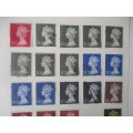 GREAT BRITAIN - LOT OF BUST USED MOUNTED STAMPS