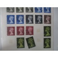 GREAT BRITAIN - LOT OF BUST USED MOUNTED STAMPS