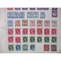 GREAT BRITAIN - QUEEN ELIZABETH USED MOUNTED STAMPS