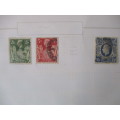 GREAT BRITAIN - KING GEOGE VI 1939 USED MOUNTED STAMPS