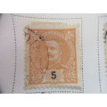 PORTUGAL KING CARLOS I 1895 USED MOUNTED STAMPS