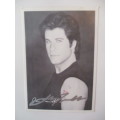 AUTOGRAPHED / SIGNED - JOHN TRAVOLTA - GREASE AND FREE PRINTED AUTOGRAPH!!!
