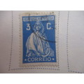 PORTUGAL USED MOUNTED CERES STAMPS 1921