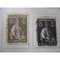 PORTUGAL USED MOUNTED CERES STAMPS 1923