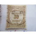 FRANCE - REVENUE AND PRINTED OVER FRENCH USED MOUNTED STAMPS