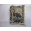 AUSTRALIA - USED MOUNTED STAMPS AND THE LYRE BIRD STAMP 1932