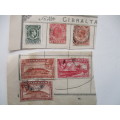 GIBRALTA - USED MOUNTED STAMPS