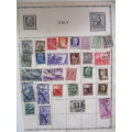 ITALY - LOT OF USED MOUNTED STAMPS