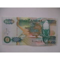 ZAMBIA -  20 KWACHA BANK NOTE  UNCIRCULATED STATE AD 1198218 - 1992