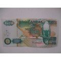ZAMBIA -  20 KWACHA BANK NOTE  UNCIRCULATED STATE AD 1198221 - 1992