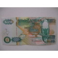 ZAMBIA -  20 KWACHA BANK NOTE  UNCIRCULATED STATE AD 1198223 - 1992