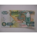 ZAMBIA -  20 KWACHA BANK NOTE  UNCIRCULATED STATE AF 9165923 - 1992