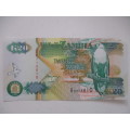 ZAMBIA -  20 KWACHA BANK NOTE  UNCIRCULATED STATE AE 0718810 - 1992