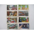 CIGARETTE CARDS - BROOKE BOND AND TEA CARDS - INVENTORS & INVENTIONS -  8 CARDS