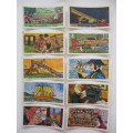CIGARETTE CARDS - BROOKE BOND AND TEA CARDS - INVENTORS & INVENTIONS 10 CARDS