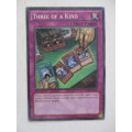 YU-GI-OH TRADING CARD / THREE OF A KIND - FROM FIRST EDITION