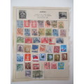 JAPAN LOT OF USED MOUNTED  STAMPS