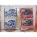 SOUTH AFRICA PAGE OF OLD MOUNTED STAMPS