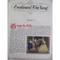 VINTAGE ALBUM ILLUSTRATED WITH CIGARETTE CARDS  - GENTLEMAN THE KING  GEORGE THE V LOVELY HARD COVE
