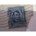 AMERICA  USED UNMOUNTED  ABRAHAM LINCOLN 5c STAMP