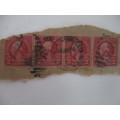 AMERICA BLOCK OF 4 WASHINGTON 2 CENTS STAMPS MOUNTED