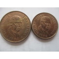 SOUTH AFRICA - 2c 1982 - 1c  1982 DETAILED COINS