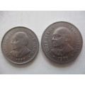 SOUTH AFRICA - 50c 1979 -  20c 1979  PRESIDENT DIEDERICKS