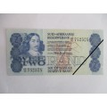 SOUTH AFRICA R2 RAND BANK NOTE - SERIAL NUMBER - A2/10  - 752305 GREAT CONDITION