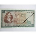 SOUTH AFRICA - R10 BANK NOTE - SERIAL NUMBER - C188 767861 GREAT CONDITION