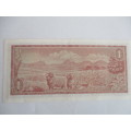SOUTH AFRICA - R1 RAND BANK NOTE - SERIAL NUMBER B425 - 303059 UNC CONDITION