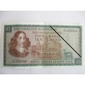 SOUTH AFRICA - R10 TEN RAND BANK NOTE - UNC CONDITION - SERIAL NUMBER - C274 - 006266