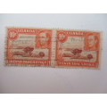 UGANDA 10c STAMPS -  2 USED STAMPS AND 4 FREE MINT STAMPS!!!!
