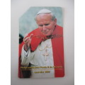 VINTAGE PHONE CARD POPE JOHN PAUL II