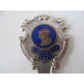 VINTAGE EPNS SUGAR SPOON TO COMMEMORATE THE ROYAL VISIT TO SOUTH AFRICA