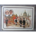 ROYALTY LOT - LOVELY PLACE MATS ROYAL WEDDING - BROKEN JUBILEE COACH TIN SOLDIER AND COASTERS