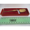 VINTAGE CORONATION ANOINTING SILVER GILT  SPOON - FOR THE CORONATION OF QUEEN ELIZABETH IN BOX