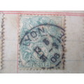 FRANCE  OLD MOUNTED STAMPS -  1908 LOVELY CANCELLATIONS