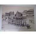 VINTAGE POSTER / PRINT - TROOPS PARADING BEFORE LORD ROBERTS - TIME OF THE BOER WAR 39CM