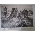 VINTAGE - POSTER / PRINT  BRITISH DEFEATED AT STROMBERG - TIME OF THE BOER WAR 39 CM X 31 CM