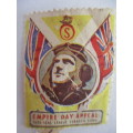 2 UNUSUAL  2 STAMPS EMPIRE DAY APPEAL  OVER - SEAS LEAGUE TOBACCO FUND  AROUND TIME OF 2ND WORLD WAR