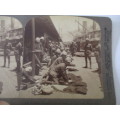 BOER WAR - STEREO SCOPE CARD - THE YORKSHIRE BATTALION