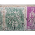 FRANCE USED 2 LIBERTY EQUALITY 1900 USED MOUNTED STAMPS