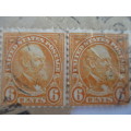 AMERICA MOUNTED 6 CENTS  - GARFIELD  USED STAMPS