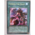 YU-GI-OH TRADING CARD - INFERNO FIRE BLAST / FOIL CARD / SHINY