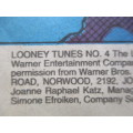 WARNER BROTHERS COMIC - LOONEY TUNES - NO. 4  -1995 - A SOUTH AFRICAN COMIC