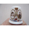 VINTAGE THIMBLE -  OF KING GOERGE V AND QUEEN MARY 1911 - ENGLISH FINE CHINA