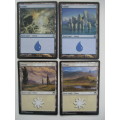 MAGIC THE GATHERING TRADING CARDS -LOT OF 4 ISLANDS