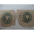 SOUTH AFRICA /NATAL  - QUEEN VICTORIA  EMBOSSED STAMPS
